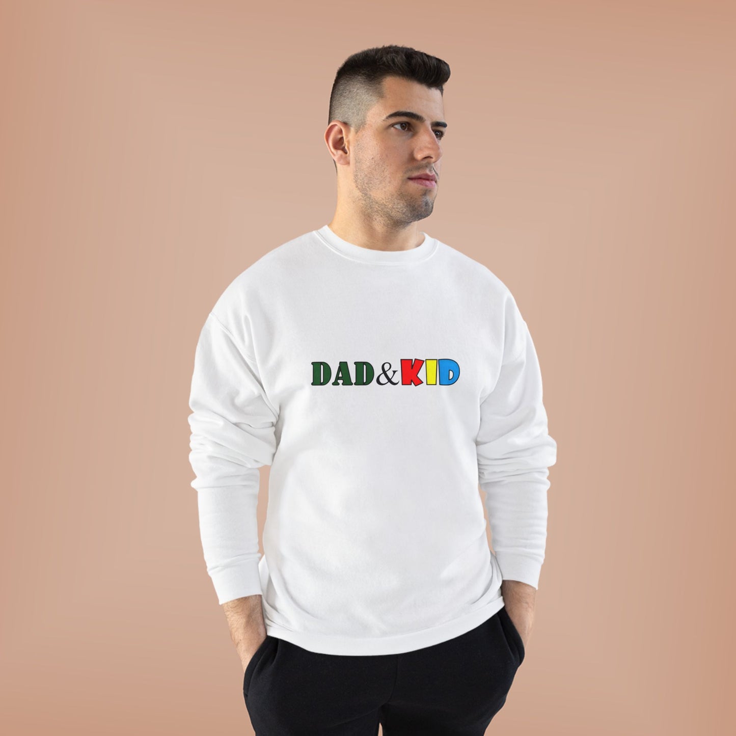 Dad & Kid Crewneck Sweatshirt – Colorful Family Matching Pullover