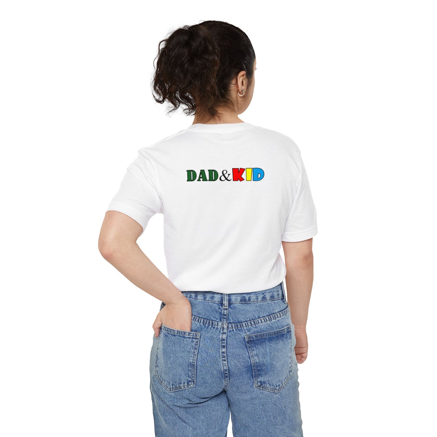 Dad & Kid Pocket T-Shirt – Matching Family Tee, Colorful Logo