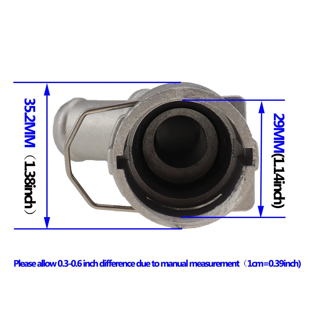 Aluminium Coolant Hose Coupler Water Pipe Connector for VW Golf MK4 Jetta for Audi TT 1J0122291D 1J0 122 291 D