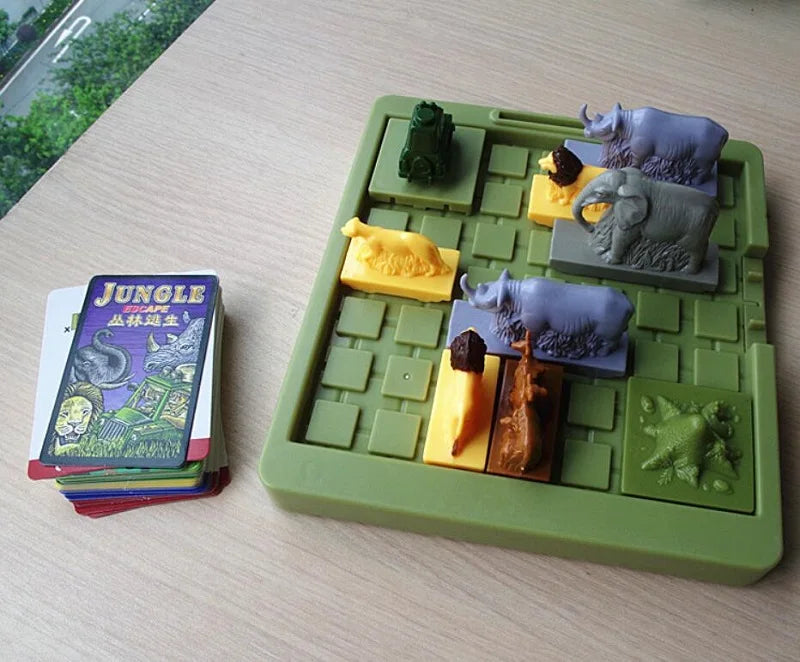 Jungle Escape Space Logic Thinking Reasoning Huarong Road Problem Solving children board game