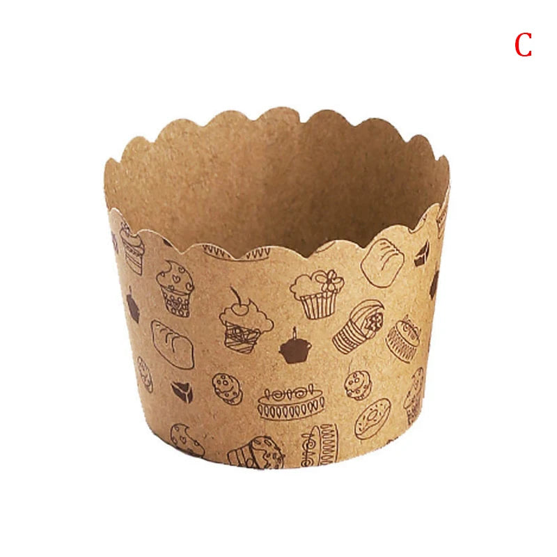 50Pcs Cupcake Paper Cups Wrapper Cake Mold Muffin Cupcake Liners Baking Cup