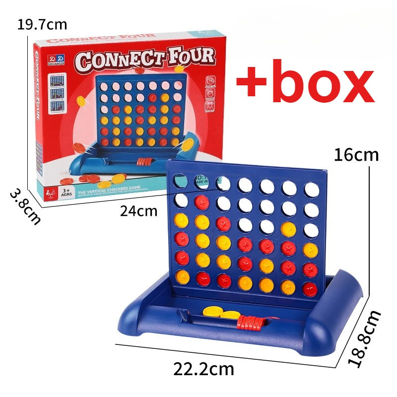 Connect 4 In A Line Board Game Children's Educational Toys Foldable Kids Children Line Up Row Board Puzzle Toys