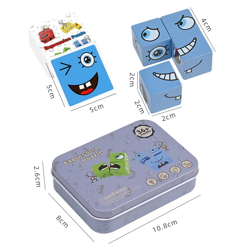 Cube Face Change Building Blocks Board Game