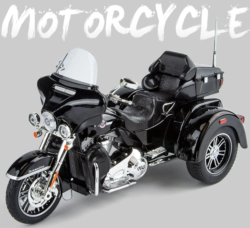 1:9 Technical Harlei DAVIDSON Alloy Car Model Diecast Car Off-Road Vehicle With Light Sound Toys For Kids Gift