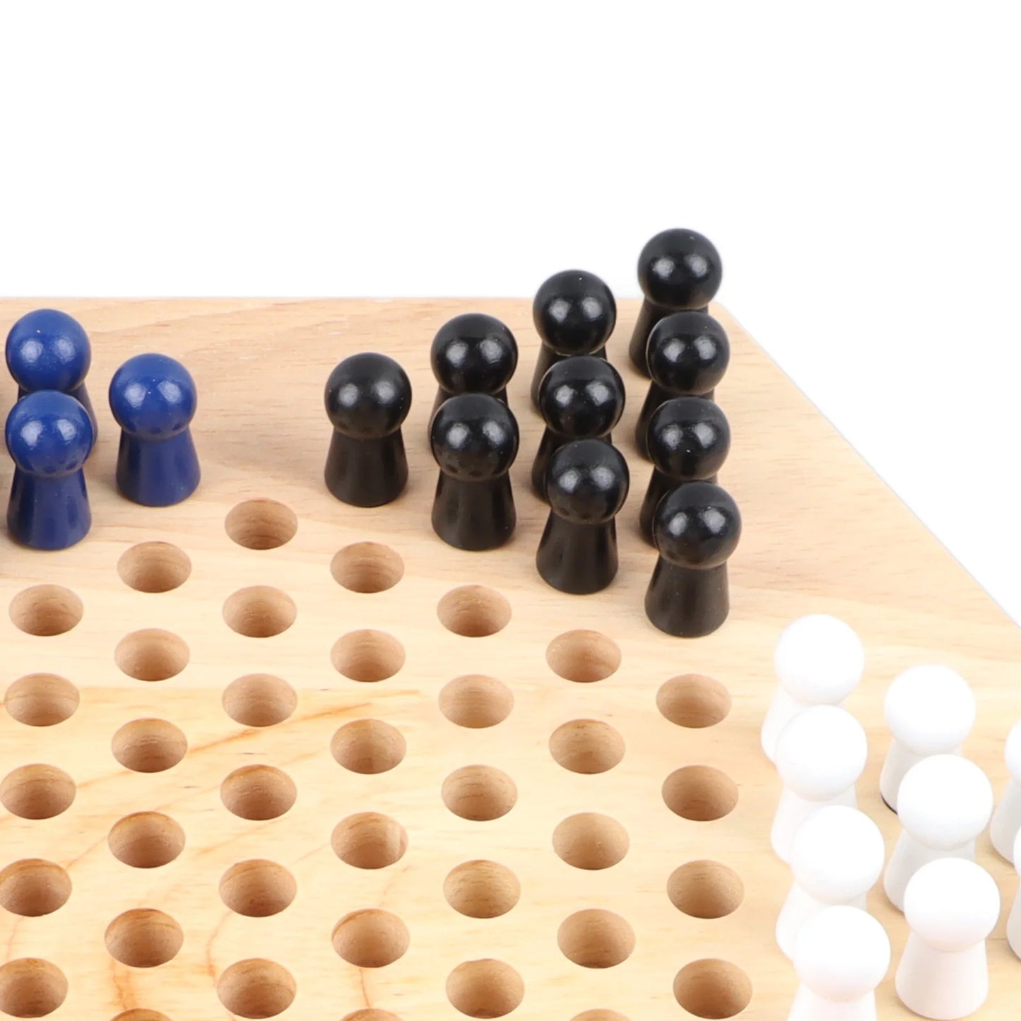 Chinese Checkers Set With Multiple Chess Pieces Wooden Board Interactive Children Adult Chess Game Traditional Chinese Checkers