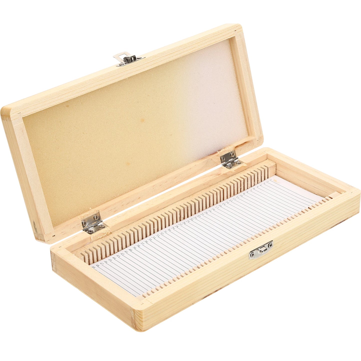 Wooden Slice Box For Microscope Slides Wooden Specimen Case Microscope Slide Box Sliding Storage Slide Container Lab Equipment