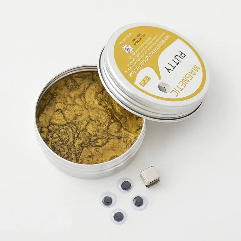 Children's Montessori Magnetic Mastic Creative Stress Bouncing Silicone DIY Playdough Plasticine Ferrofluid Kids Gifts