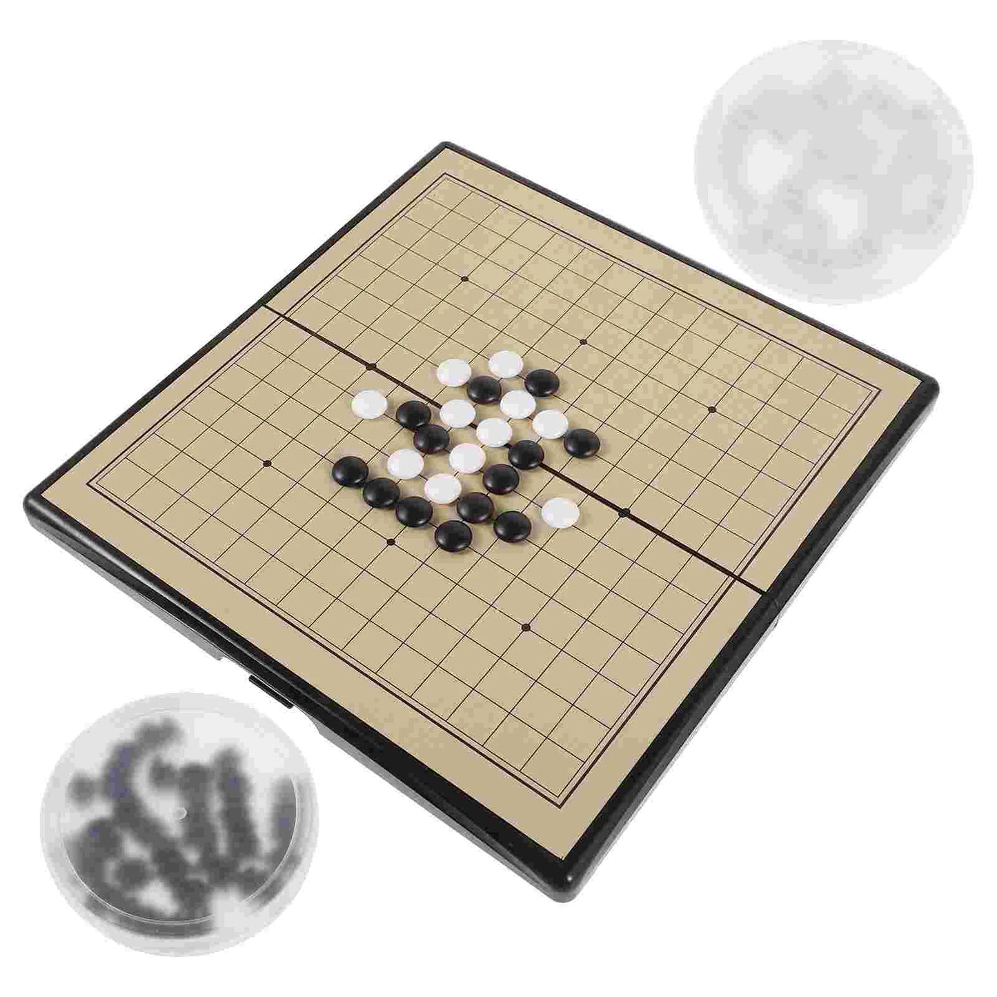 Game Boards for Adults Chess Kit Checkerboard Go Portable Chinese Plastic Games Checkers