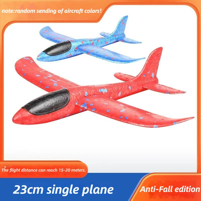 Children's Ejection Aircraft Toys Foam Aircraft Glider Parent-child Outdoor Games Toys Children's Gifts Foam Shooting Flying Toy