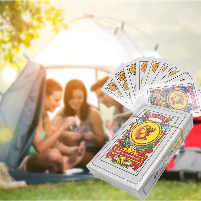 50 pieces/box Spanish playing cards Spanish paper playing cards Family party board game cards Camping waterproof playing cards