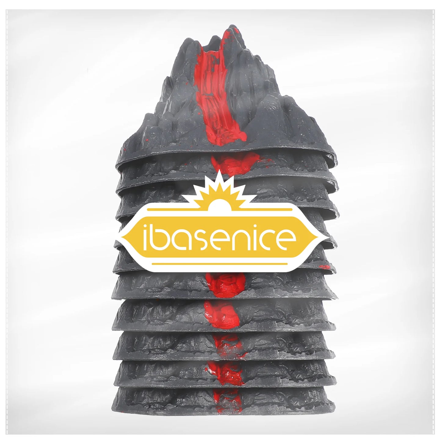 10 Pcs Volcano Model Toy Artificial Decorations Plastic Simulation Adornments Models Toys