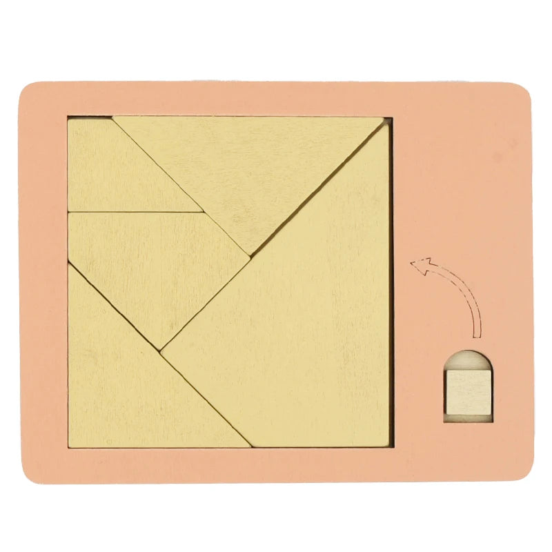 Wooden Puzzle Out of Nothing Wooden Board Kids Montessori 3d Learning Puzzle Early Educational Activity Boards Toys for Child