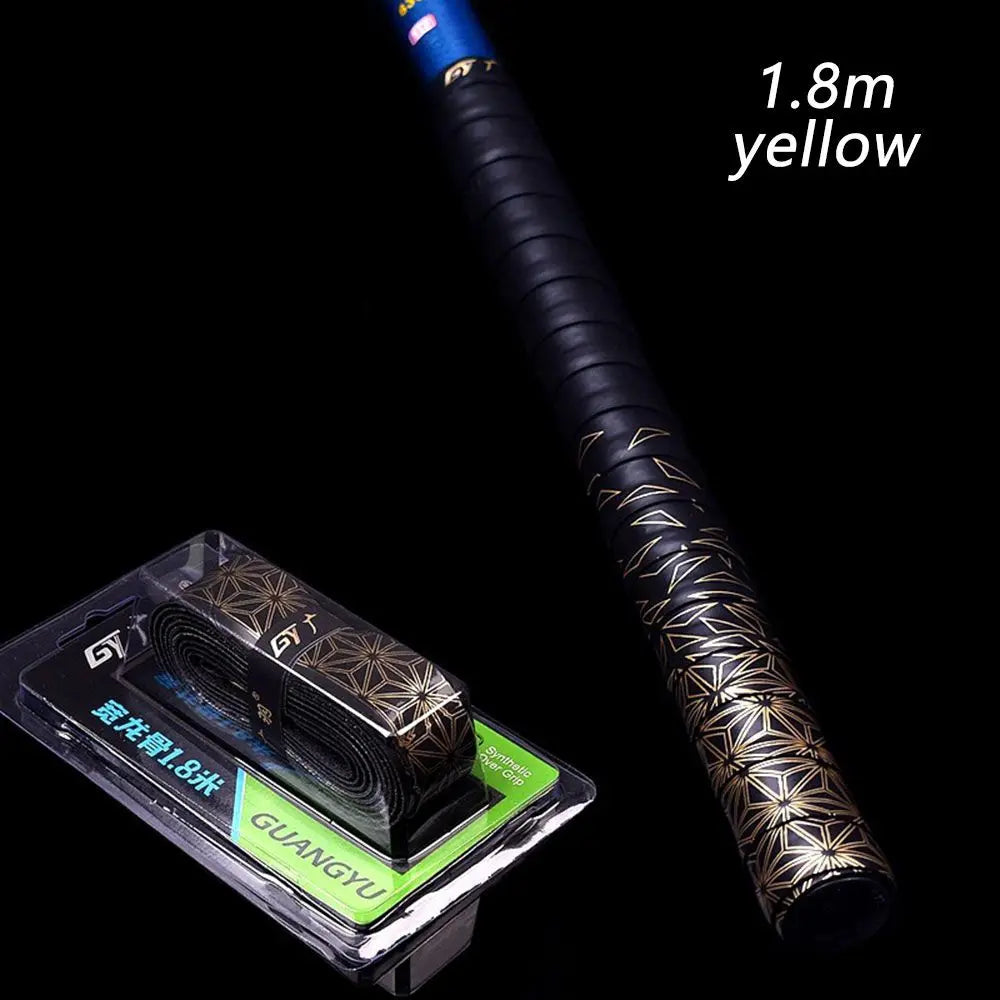 1.8m Keel Design For Badminton Baseball Bats Tennis Squash Racket Sweat Absorbed Anti-slip Band Fishing Rod Sweatband Grip Tape