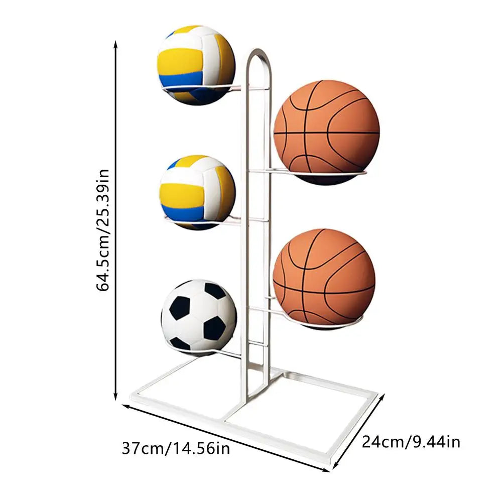 5 sizes Multi-Layer Basketball Storage Rack Football Display Shelf Kindergarten Volleyball Stand Holder Cast Iron Stand Display
