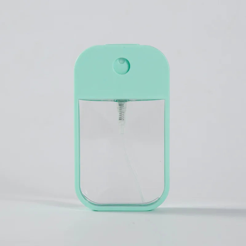 Portable Square Perfume Spray Bottle 45ml Alcohol Watering Hand Sanitizer Refillable Silicone Set Makeup Atomizer For Traveling