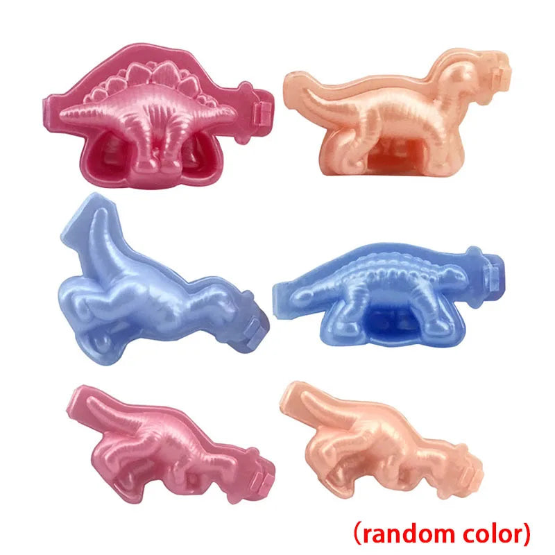 Cartoon Dinosaur Play Dough Mold Plasticine Toys Accessories for Kids Toddlers 3D Plastic Shapes Cutters Clay Playdough Tools