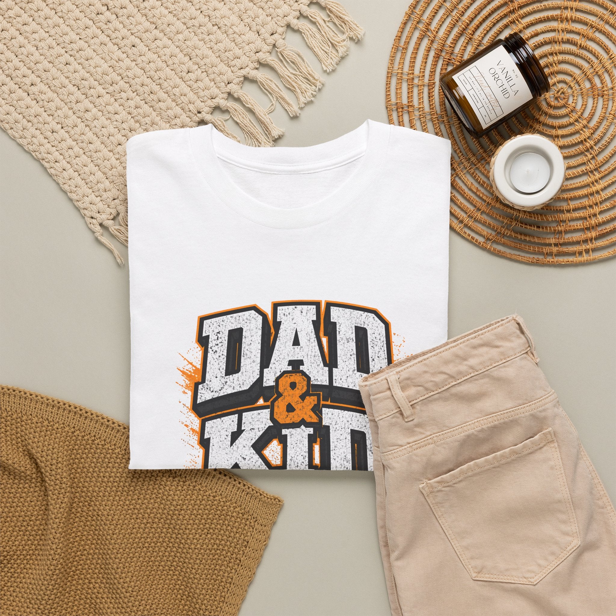 Dad & Kid Graphic Tee — Matching Father-Child Shirt