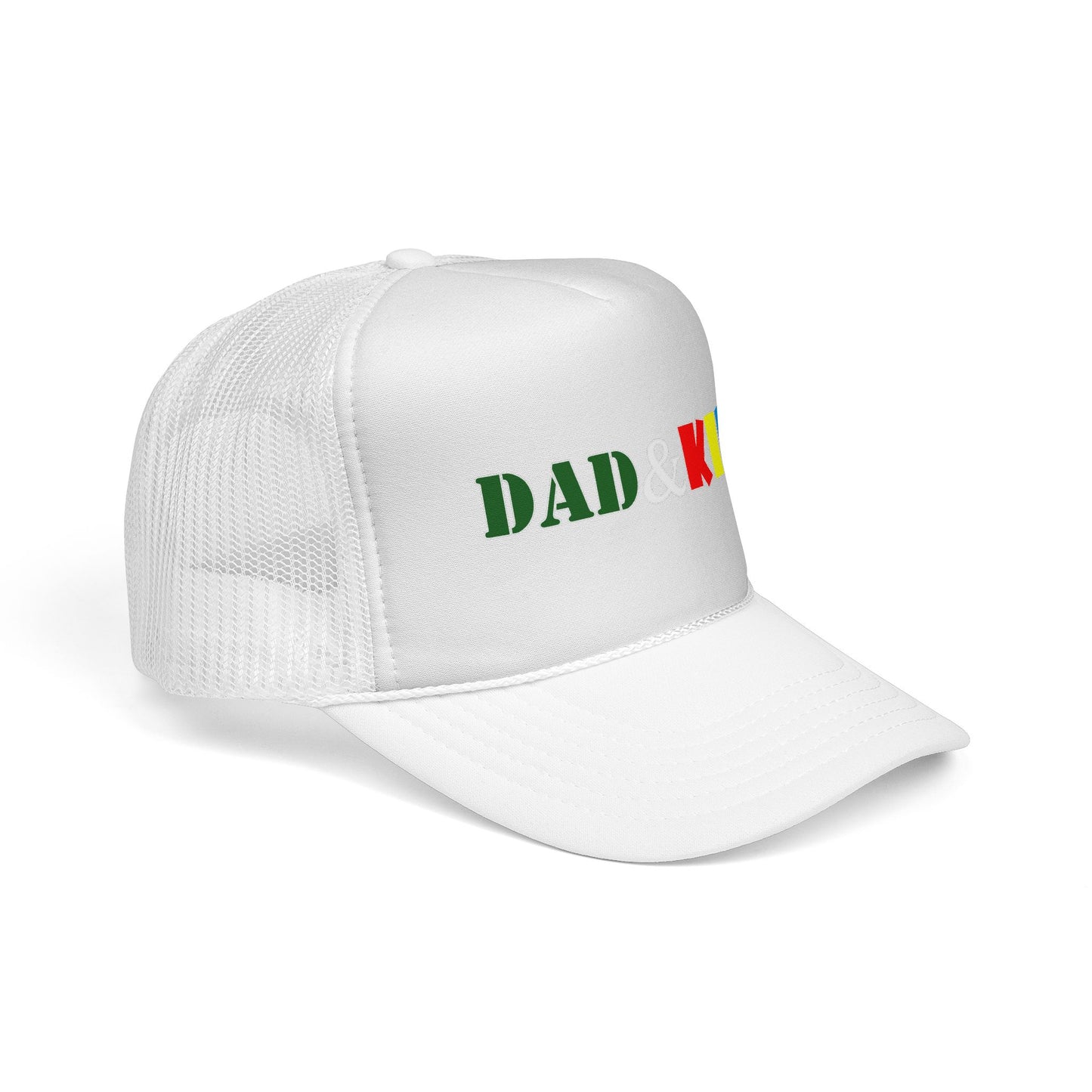 Dad & Kid Trucker Hat — Colorful Father-Child Matching Cap for Family Outings