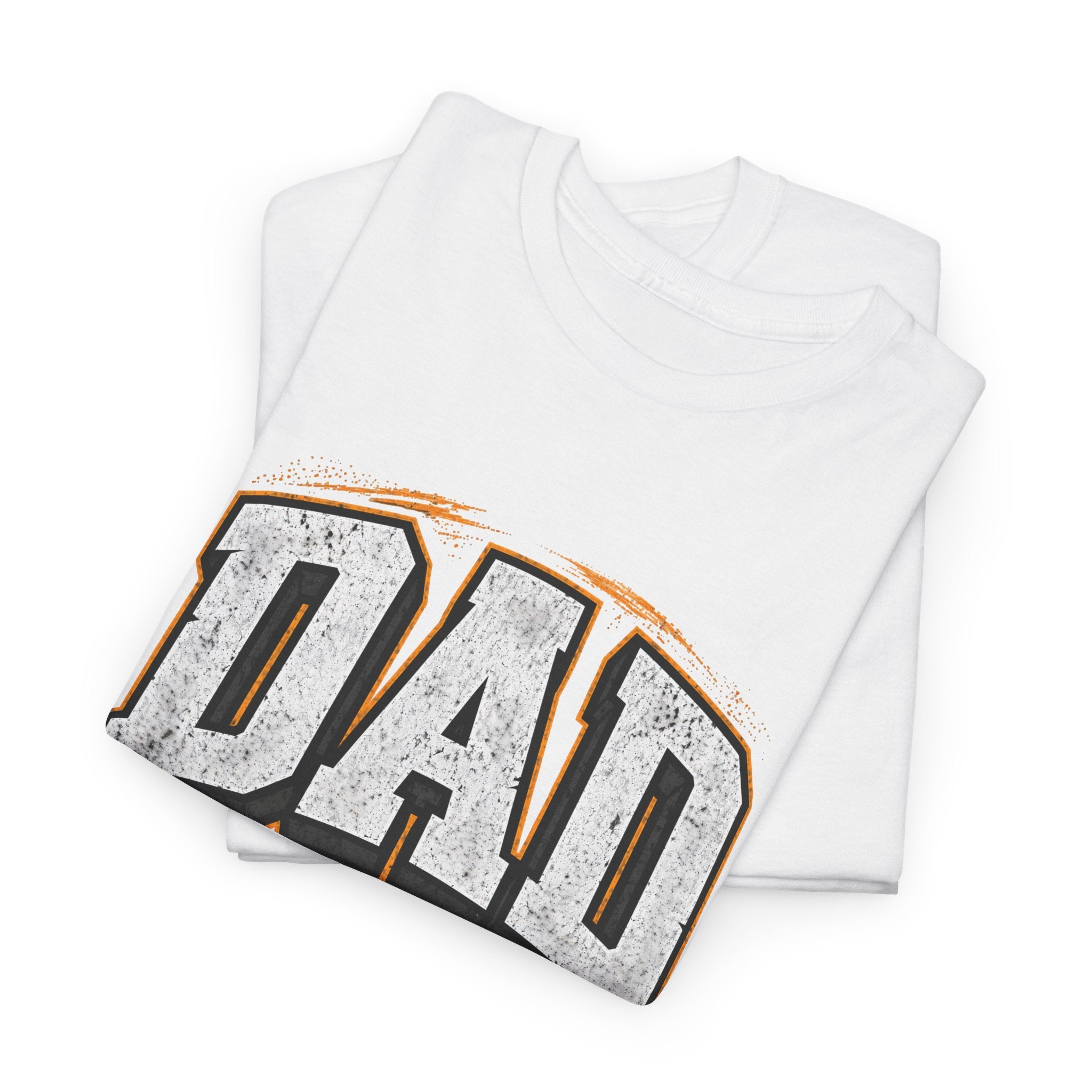 Dad Retro Varsity T-Shirt — Vintage White 'DAD' Tee for Father’s Day