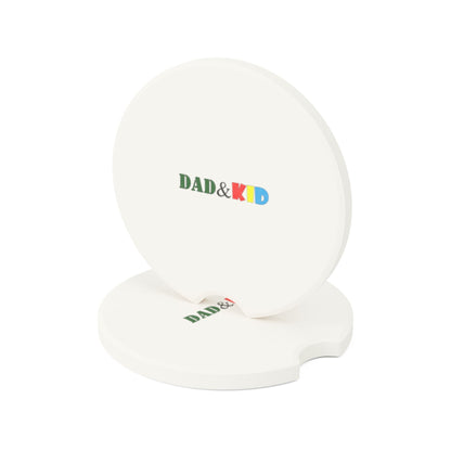 Soapstone Car Coaster — DAD & KID Color Block Design