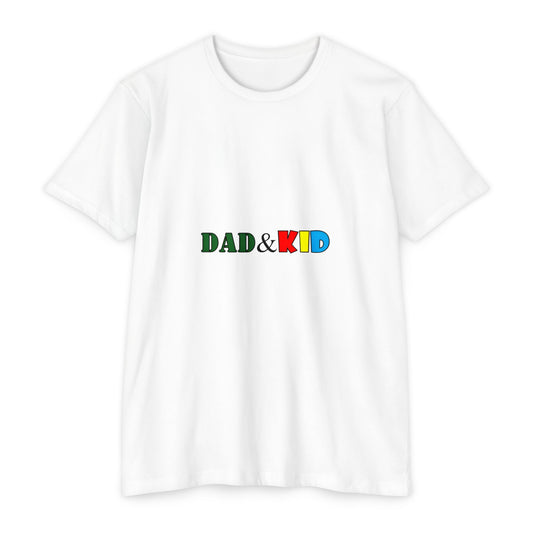Dad & Kid Tee — Matching Father Child Shirt, Colorful Logo Family T-Shirt
