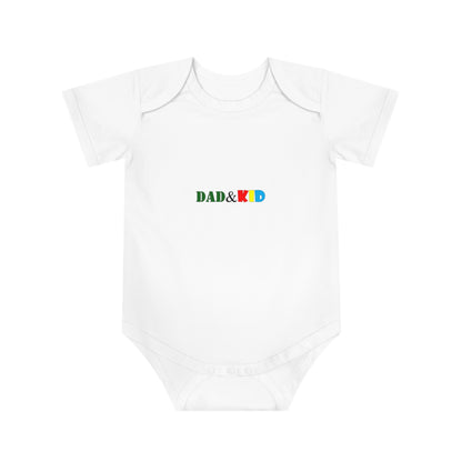 Dad & Kid Baby Bodysuit — Playful Family Matching Infant Onesie