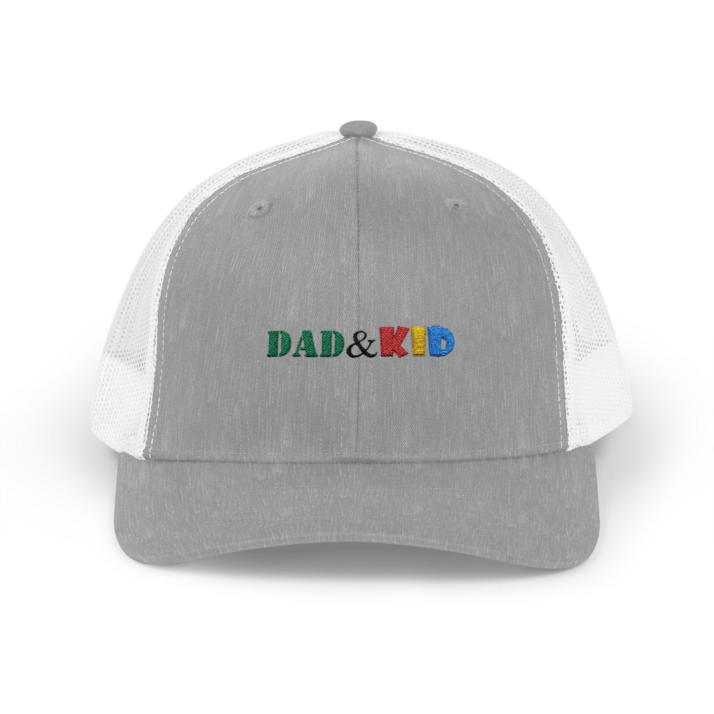 Dad & Kid Trucker Hat — Matching Father-Child Embroidered Snapback