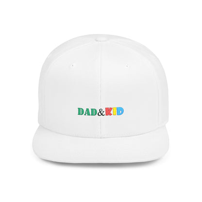 Dad & Kid Snapback Hat — Matching Father‑Child Flat Bill Cap