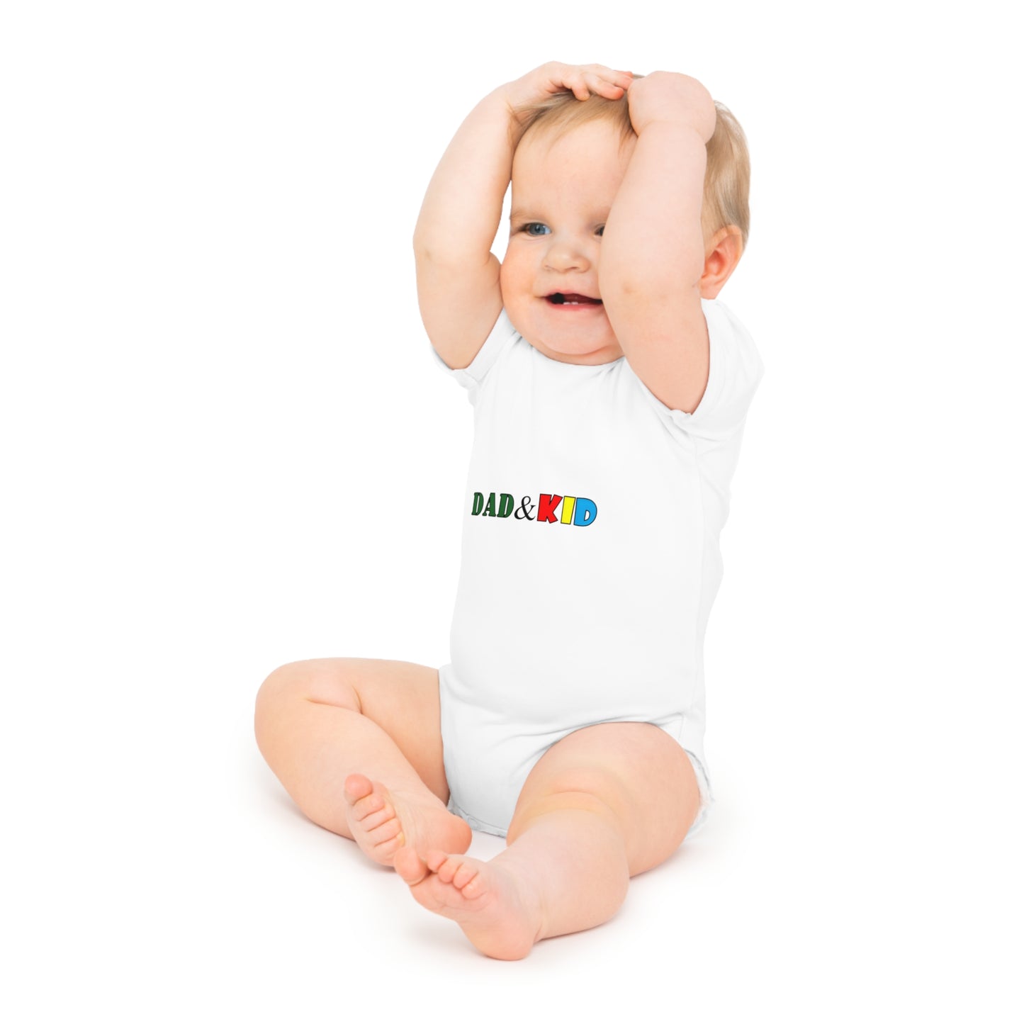 Dad & Kid Baby Bodysuit — Playful Family Matching Infant Onesie