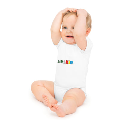 Dad & Kid Baby Bodysuit — Playful Family Matching Infant Onesie