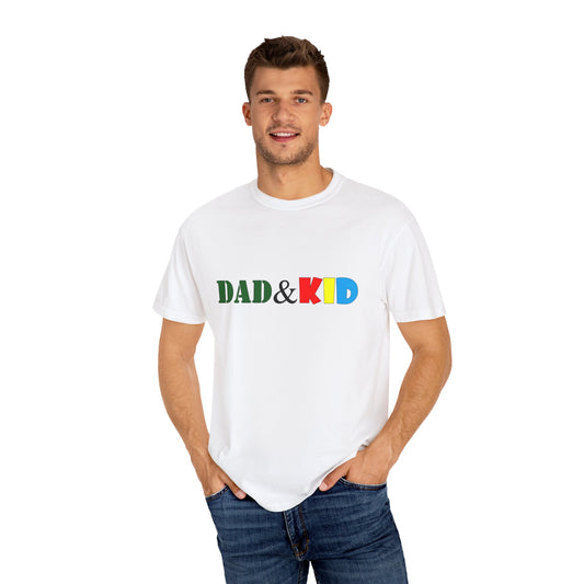 Colorful Dad and Kid Matching T-Shirt