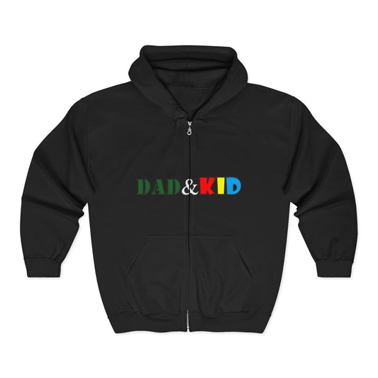 Dad & Kid Zip Hoodie — Matching Family Pullover for Father and Child