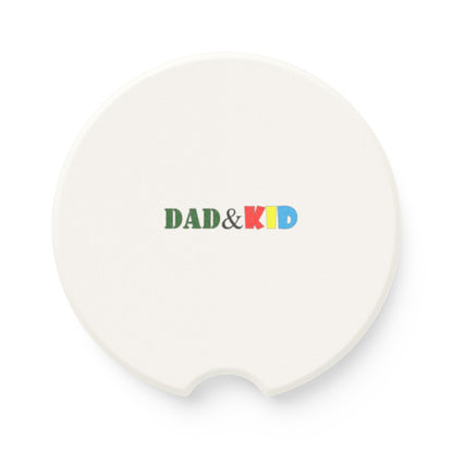 Soapstone Car Coaster — DAD & KID Color Block Design