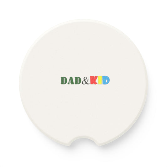 Soapstone Car Coaster — DAD & KID Color Block Design