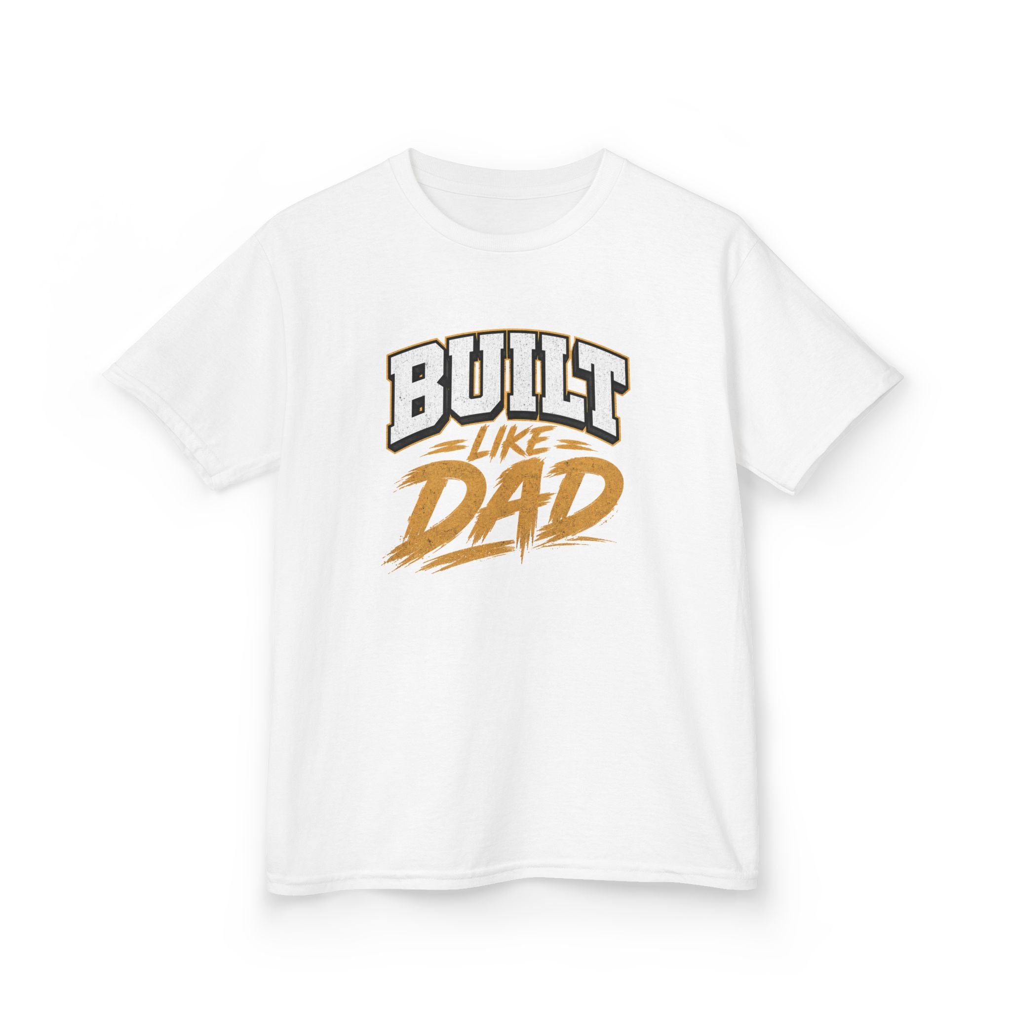 Youth Tee - "Built Like Dad" Graphic Shirt for Kids | Father's Day Gift