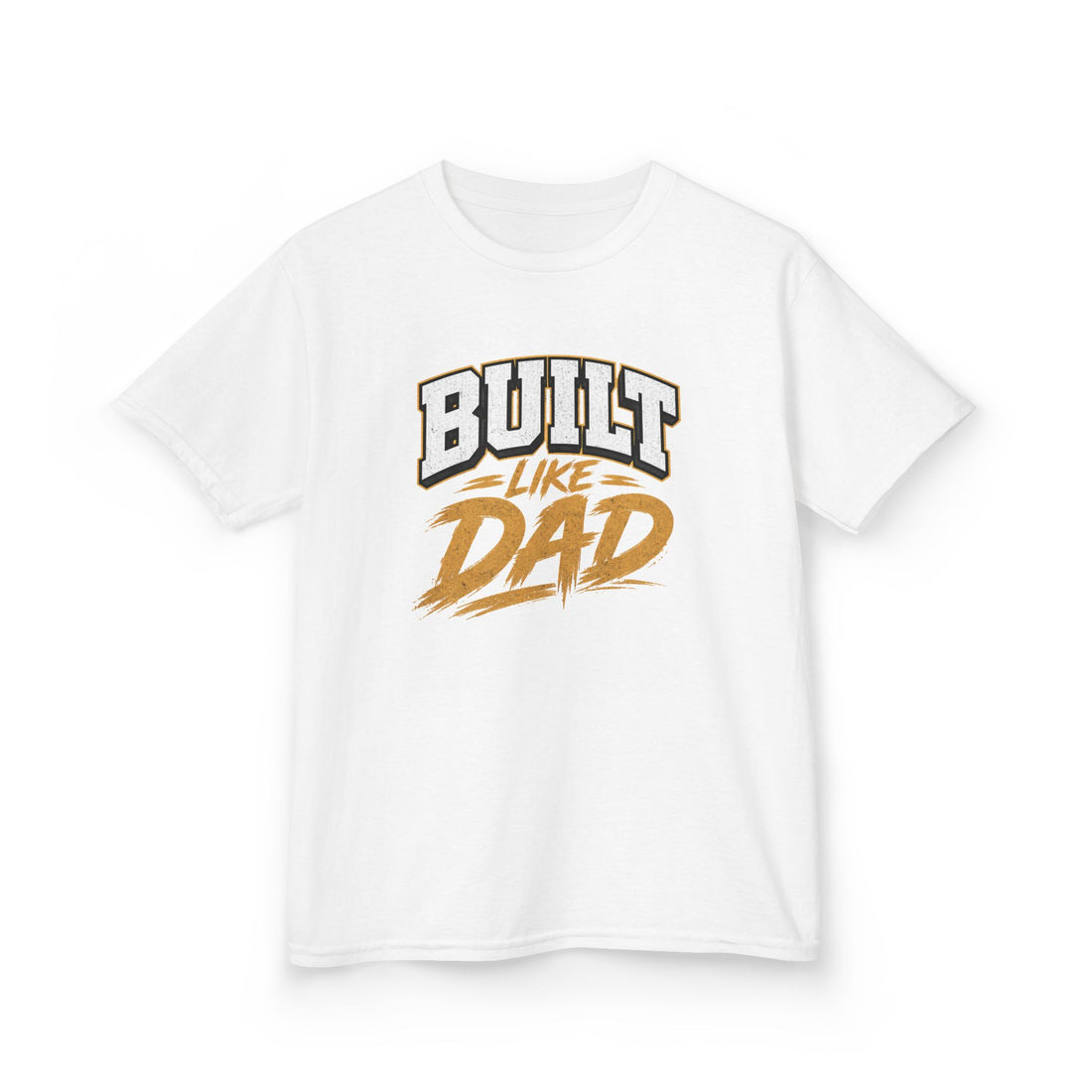 Youth Tee - "Built Like Dad" Graphic Shirt for Kids | Father's Day Gift