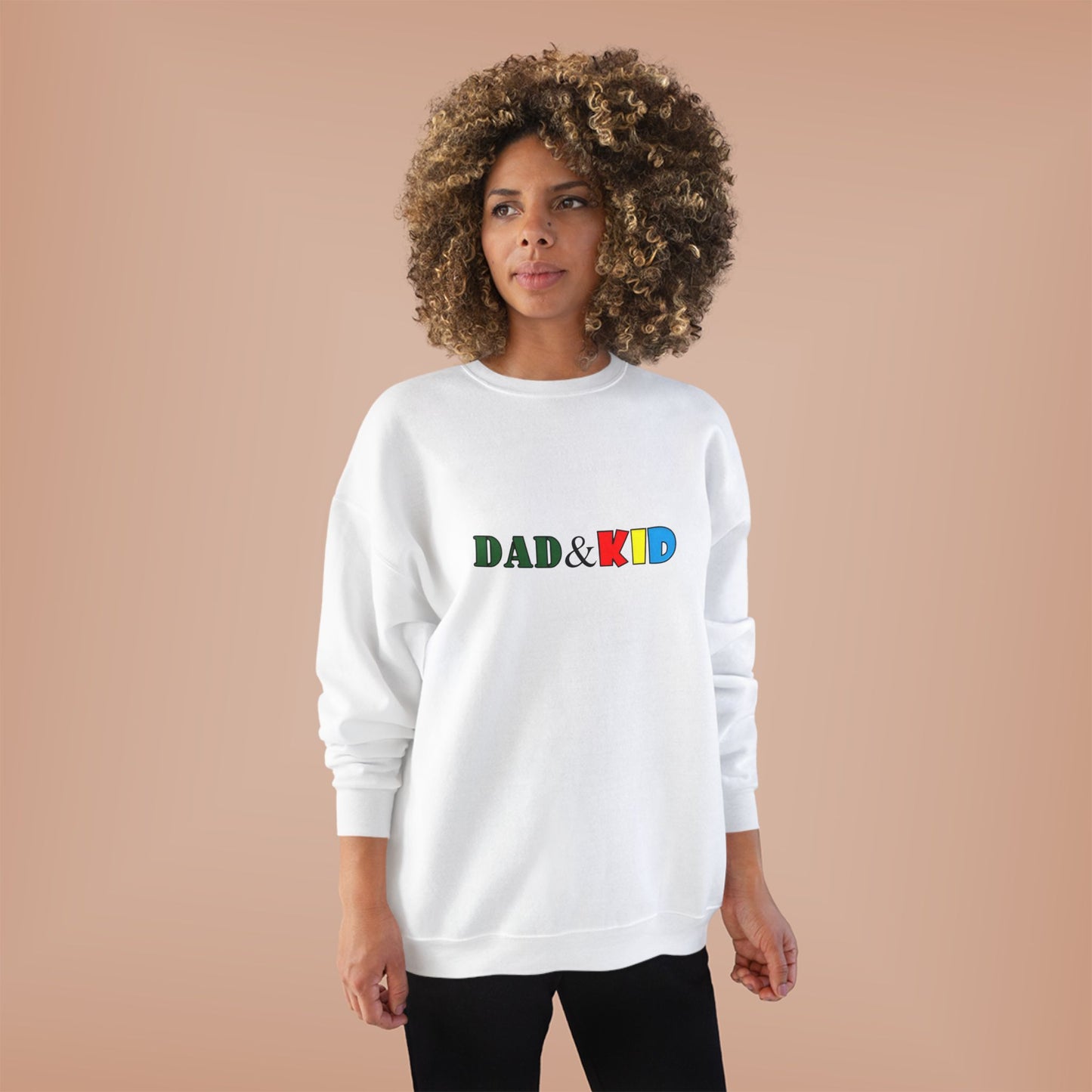 Dad & Kid Crewneck Sweatshirt – Colorful Family Matching Pullover