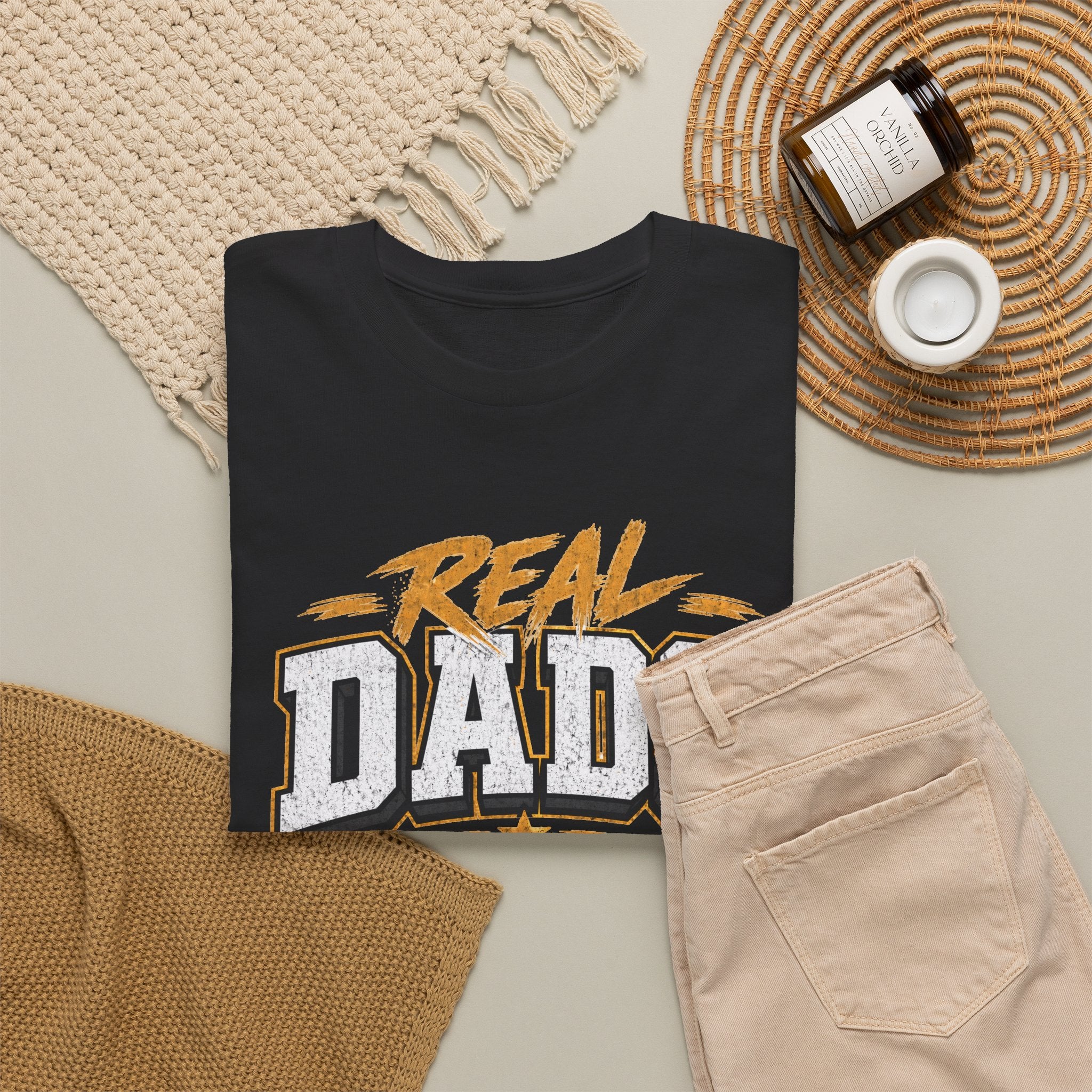 Real Dads Show Up T-Shirt — Fathers Day Graphic Tee for Proud Dads