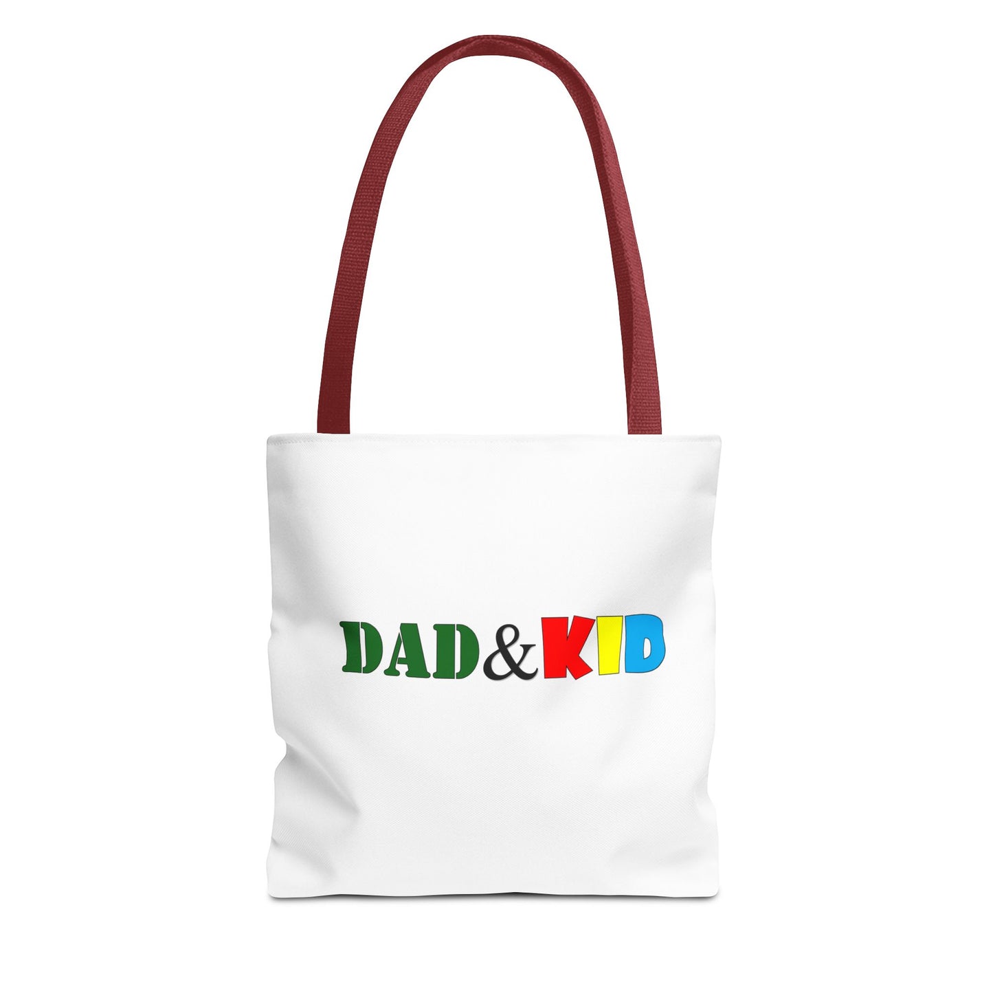 Dad & Kid Colorblock Tote Bag — Father‑Child Gift Tote for Everyday Use