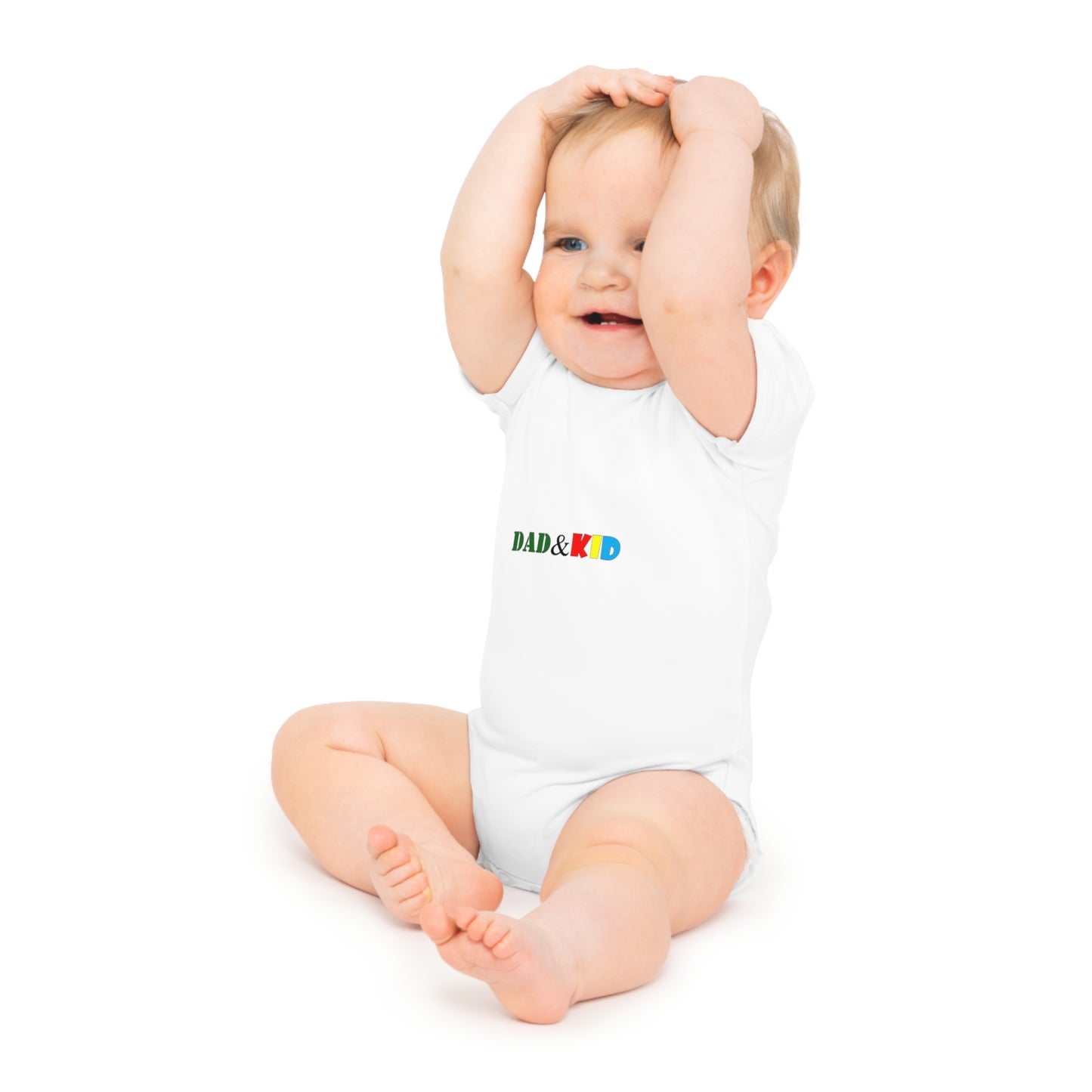 Dad & Kid Baby Bodysuit — Playful Family Matching Infant Onesie