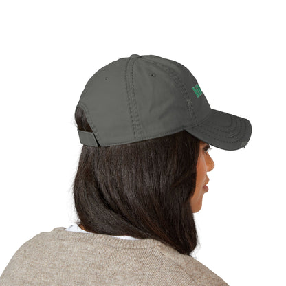 Dad & Kid Embroidered Distressed Dad Hat — Matching Family Baseball Cap