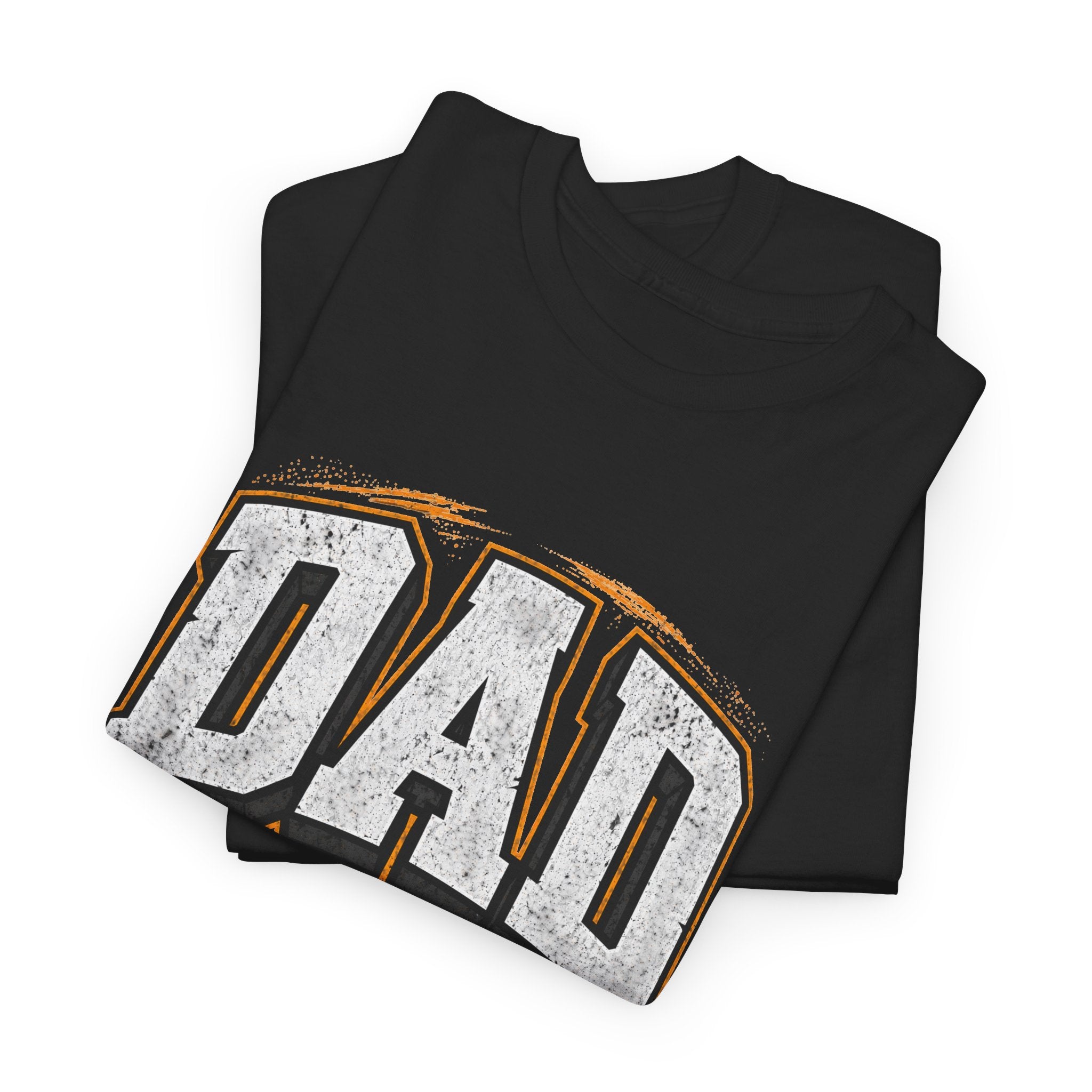 Dad Retro Varsity T-Shirt — Vintage White 'DAD' Tee for Father’s Day