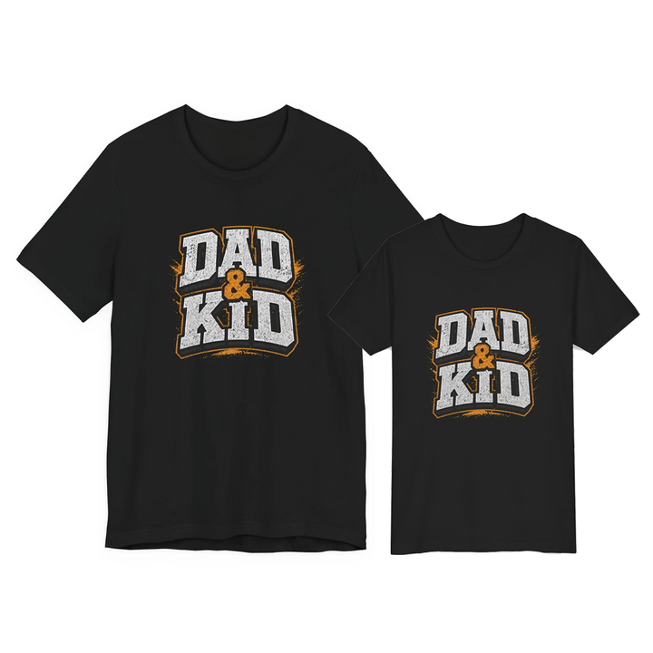 Dad&Kid Graphic Matching Father-Child T-Shirt