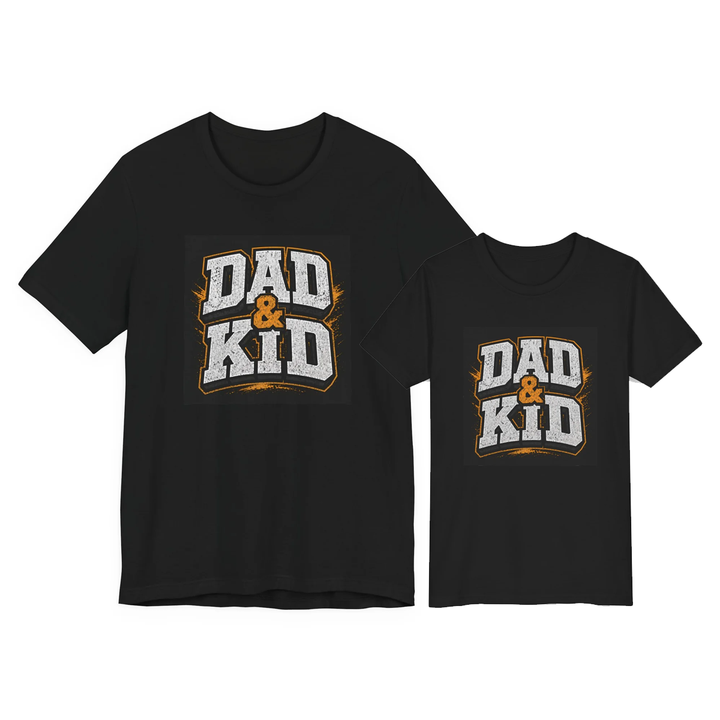 Dad&Kid Graphic Matching Father-Child T-Shirt