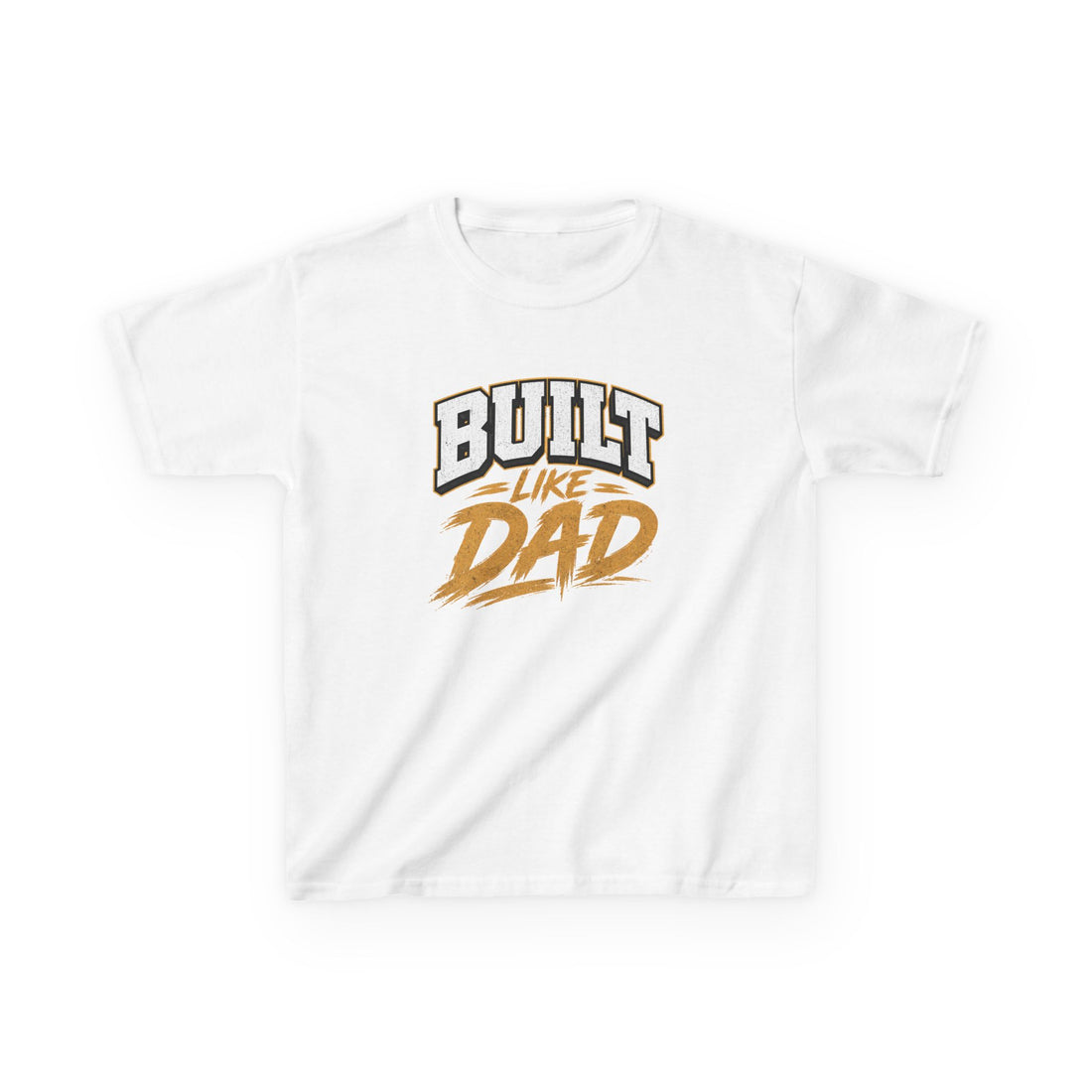 Youth Tee - "Built Like Dad" Graphic Shirt for Kids | Father's Day Gift