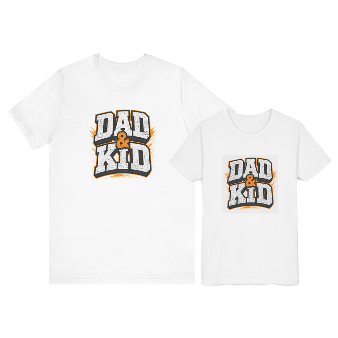 Dad&Kid Graphic Matching Father-Child T-Shirt