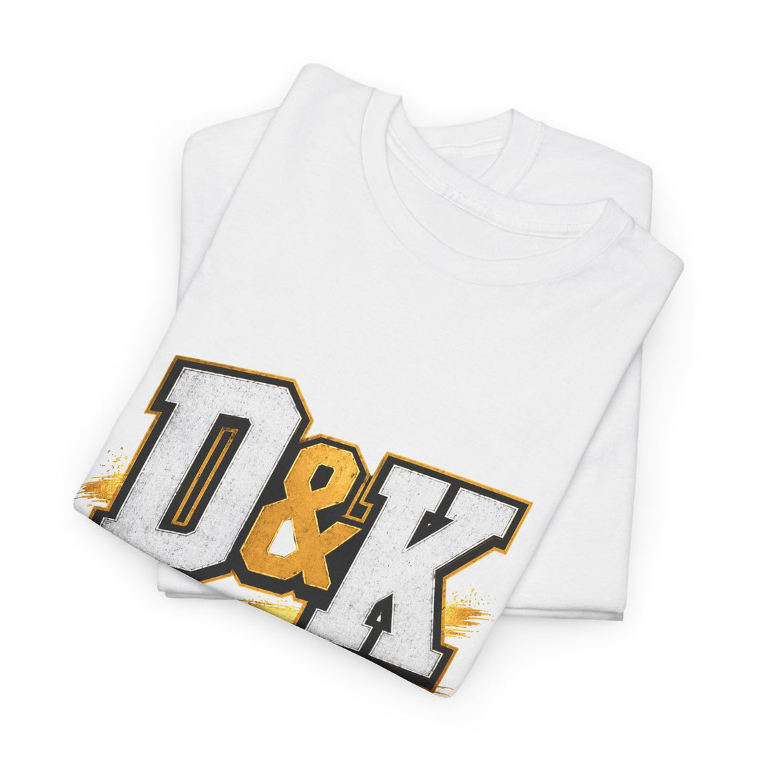 D & K Logo T-Shirt — Retro Athletic Lettering Tee