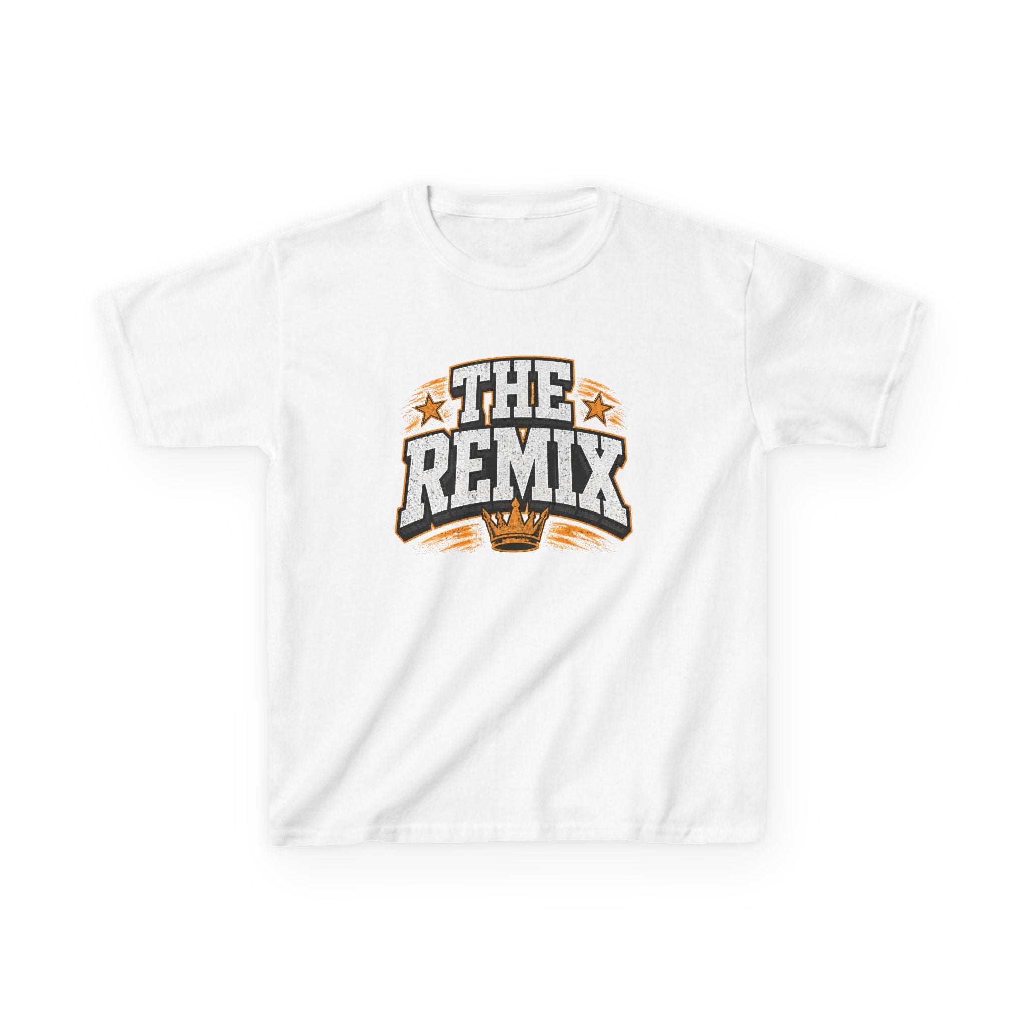 Youth Tee — The Remix Graphic Shirt with Crown & Stars