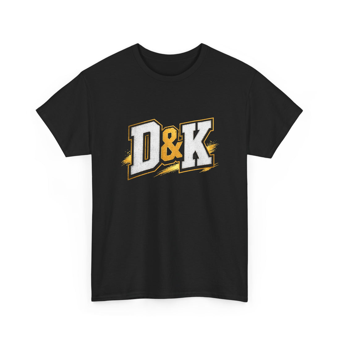 D & K Logo T-Shirt — Retro Athletic Lettering Tee
