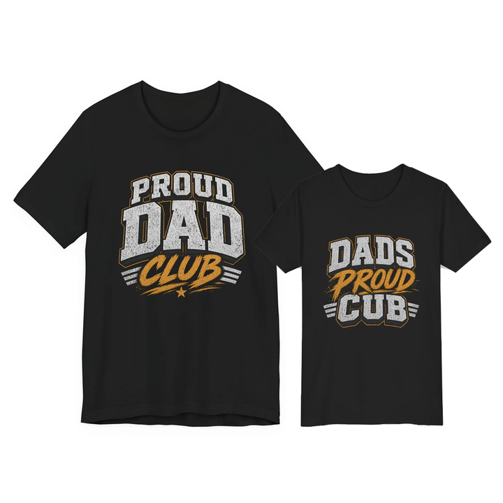 Proud Dad Club – Dads Proud Cub Matching Father-Child T-Shirt